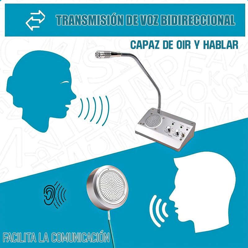 Microfonos Amplificadores Intercomunicador Bancos Citofonos Gris/redondo