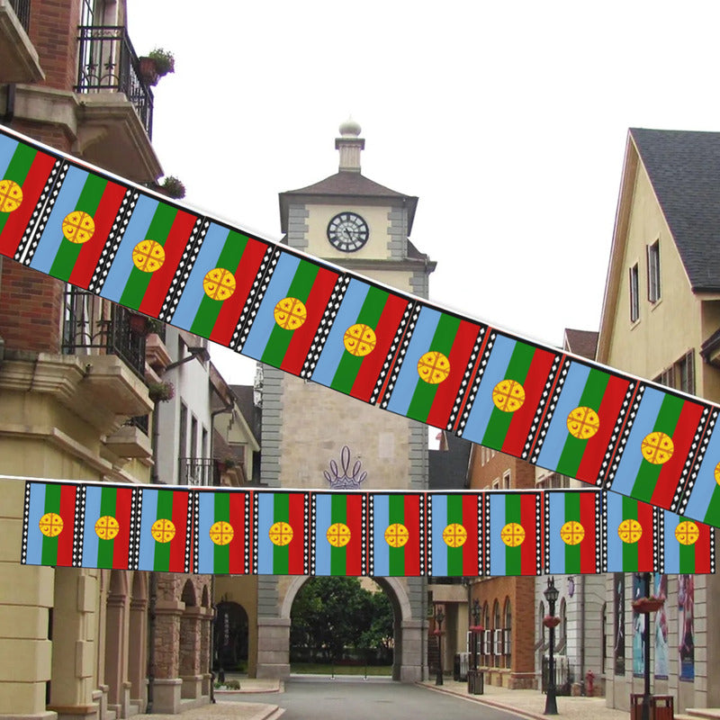 Guirnalda Bandera Mapuche Decoración Fiestas Patrias Bandera