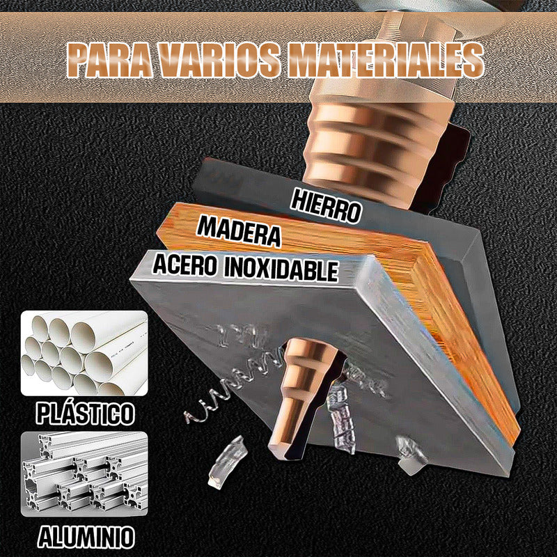 Brocas Escalonadas Juego De 5 Brocas Brocas Conicas Brocas