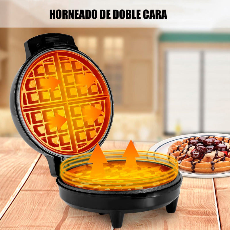 Maquina De Waffles Maquina Para Hacer Waffles Maquina Gofres Negro