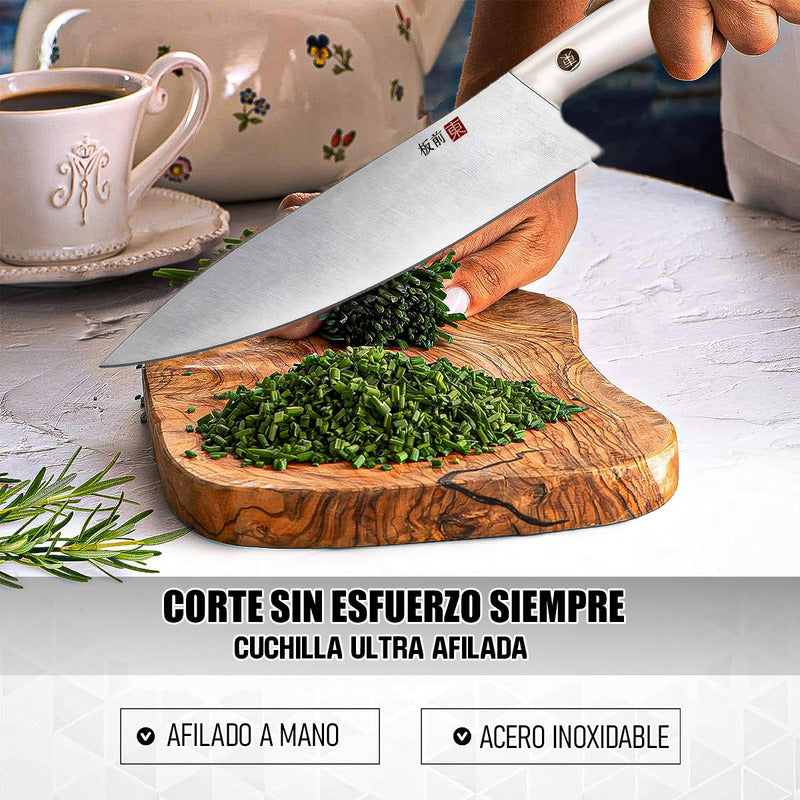 Cuchillo Chef Cuchillo De Cocina Cuchillo Carnicero Tokai Blanco