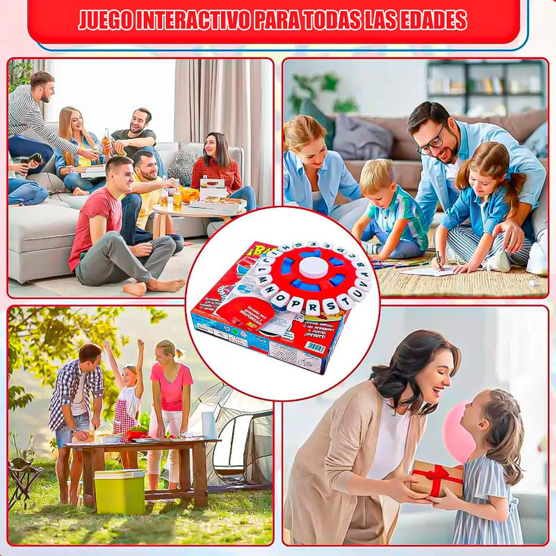 Juegos Mesa Juegos De Mesa Niños Pack 2 Juego Palabras Basta Rojo