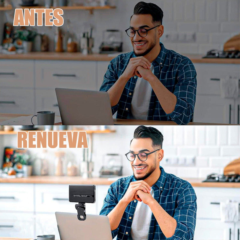 Iluminadores Camara Luz Led Recargable Luces Para Fotografia Negro Cálido/neutro/frio