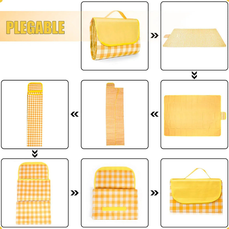 Manta Plegable Picnic Alfombra Camping Tapete Picnic Alfombra Para Picnic Tejido Oxford Impermeable Pack 2 Manta De Pícnic Para Acampar Poliester 200x200cm Mantas Para Playa Diseño 5 Okshop