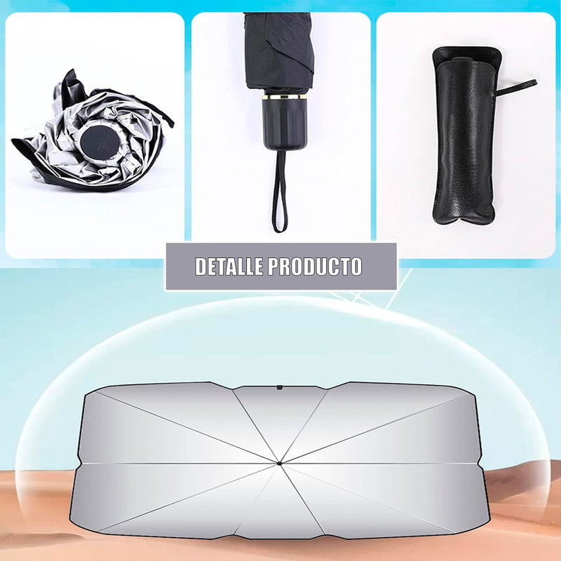 Quitasol Para Autos Cortina Auto Protector Solar Para Auto Negro