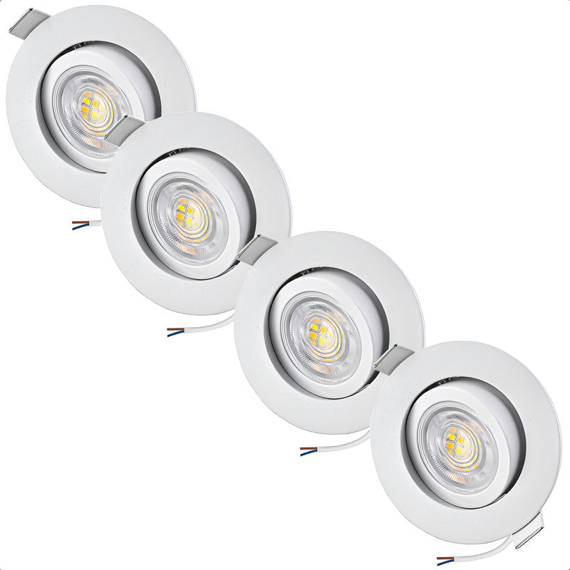 Focos Led Embutidos 7w Pack 4 Ampolleta Led Techo Foco Led