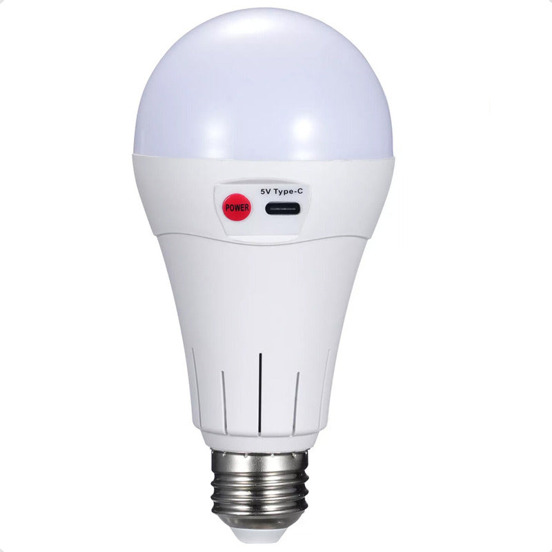 Ampolleta Recargable Ampolleta E27 Ampolleta Emergencia 15w Blanco