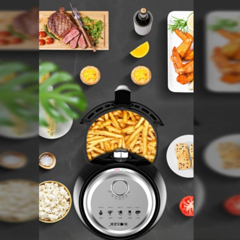 Airfryer Power Air Fryer Freidora Al Aire Sin Aceite 3,8 Lts Negro