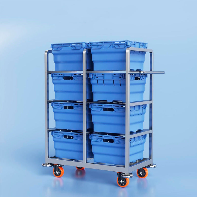 Ruedas Giratorias Para Carros Ruedas Muebles Pack 4 Rueda Naranja/negro