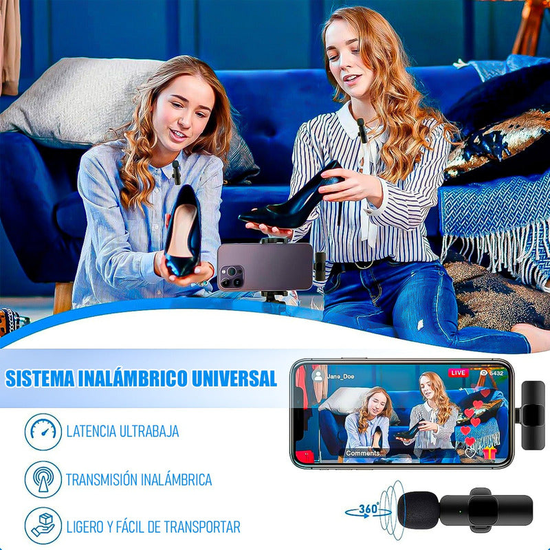 Microfono Inalambrico Microfono Celular Microfonos Lavalier Android Tipo C