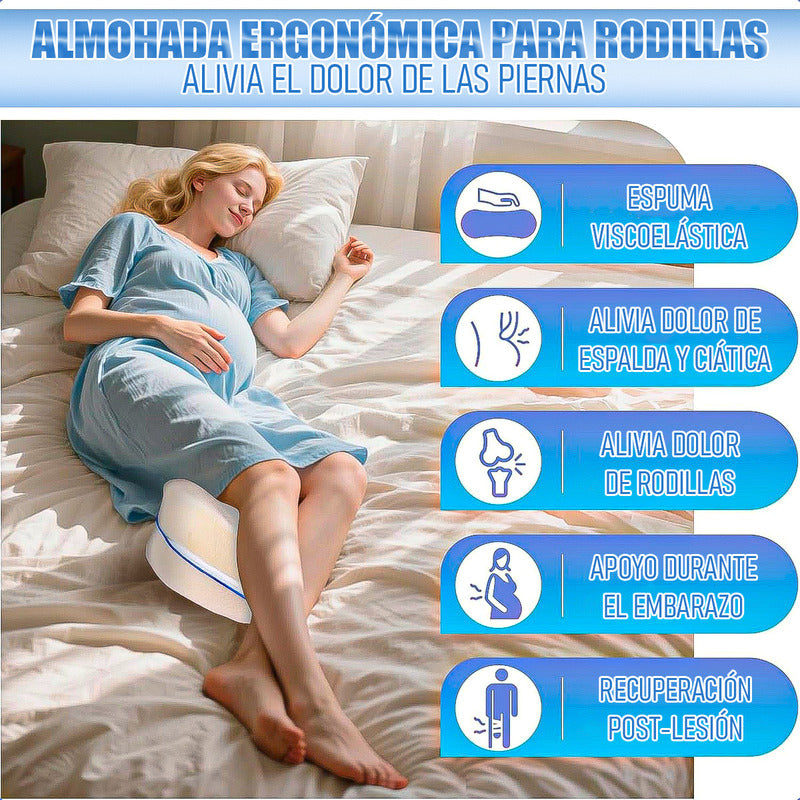 Almohada Para Piernas Almohada Viscoelastica Almohada Ortope Blanco