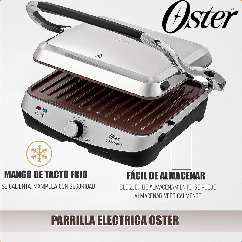 Parrilla Electrica Oster Panini Oster Parrillera Electrica Gris