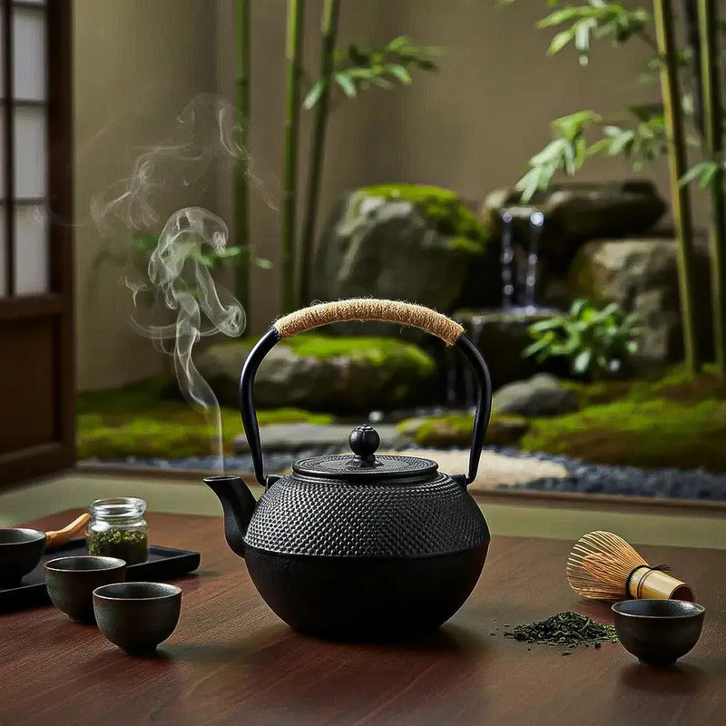 Tetera De Hierro Fundido Okshop De 1.2 L Con Infusor Para Té Negro