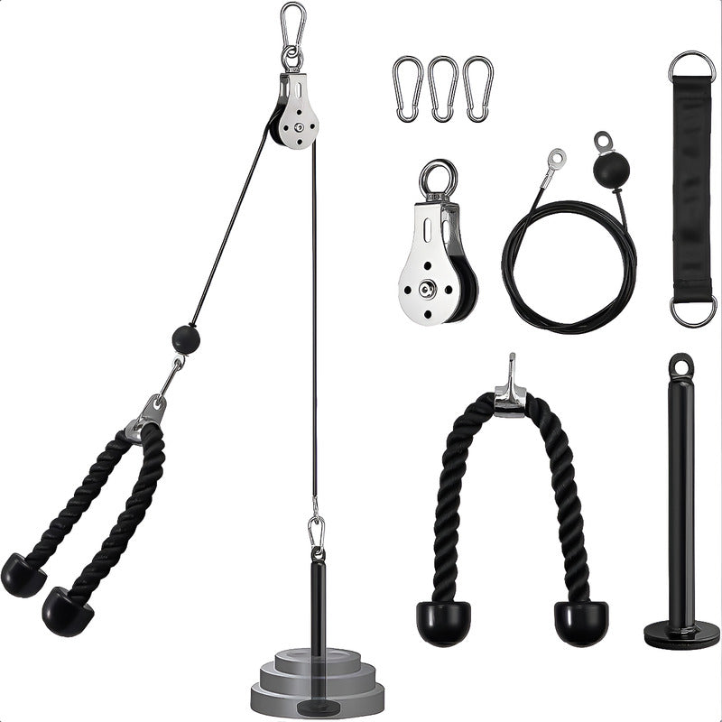 Juego De Polea Poleas Gimnasio Para Casa Polea Cuerda Gym