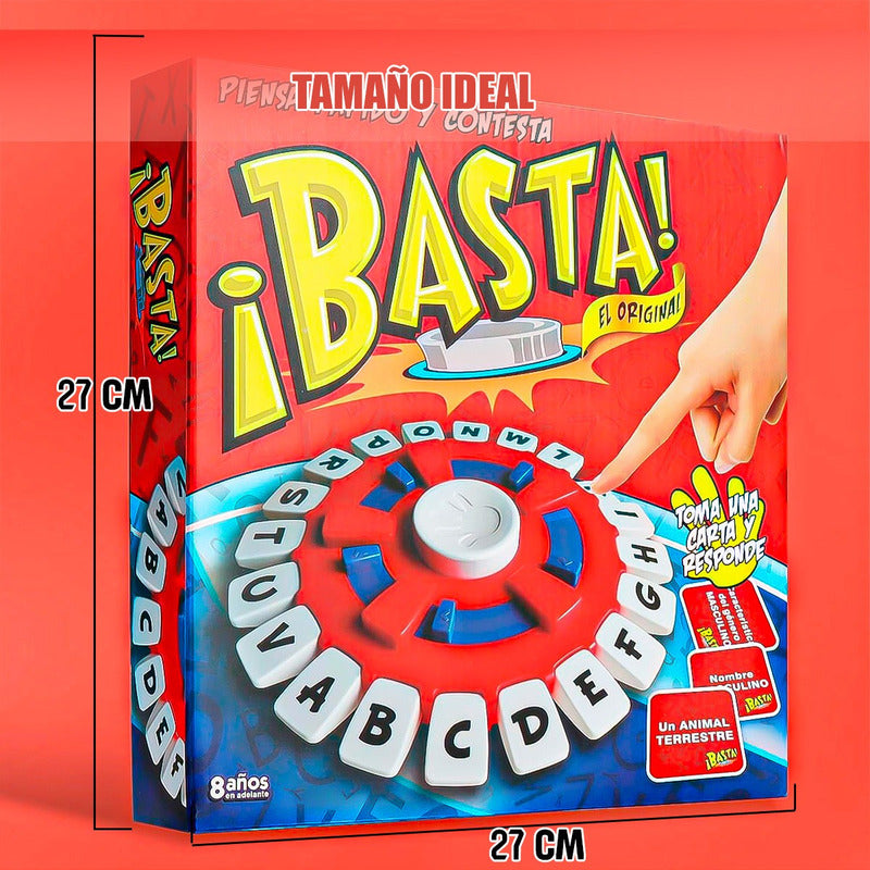 Juegos Mesa Juegos De Mesa Niños Pack 2 Juego Palabras Basta Rojo