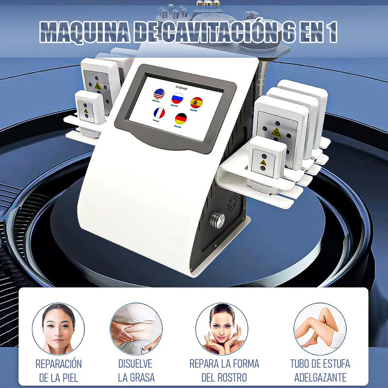 Maquina Cavitacion 6 En 1 Radiofrecuencia Facial Corporal