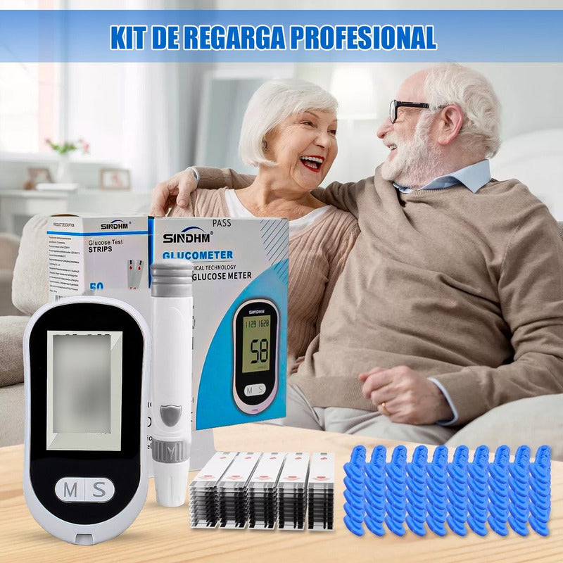 Medidor De Glucosa Digital Glucometro Maquina Medir Glucosa