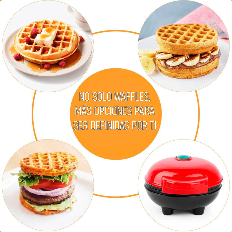 Mini Waflera Maquina Wafles Wafleras Reposteria Mini Wafles Maquina Para Hacer Waffles Aluminio Waffles Maquina Superficie Antiadherente Maquina De Waffles Patas Antideslizantes Abs Okshop