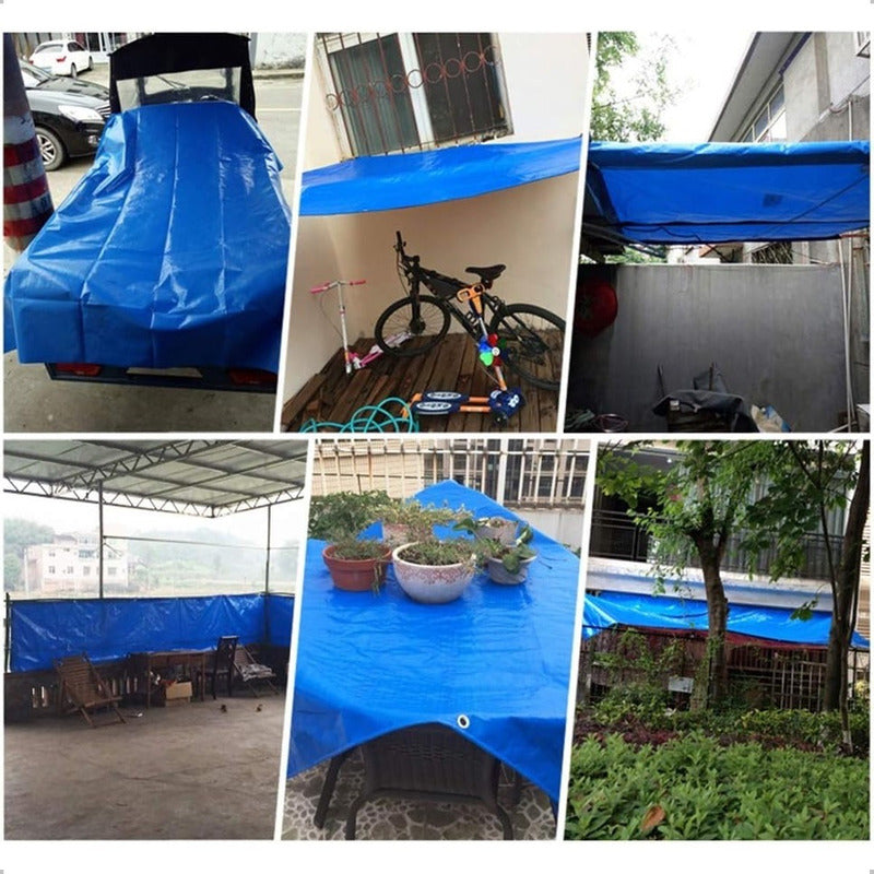 Lona Carpa Multiuso 3x3 Metros Impermeable Cobertor Universa Azul