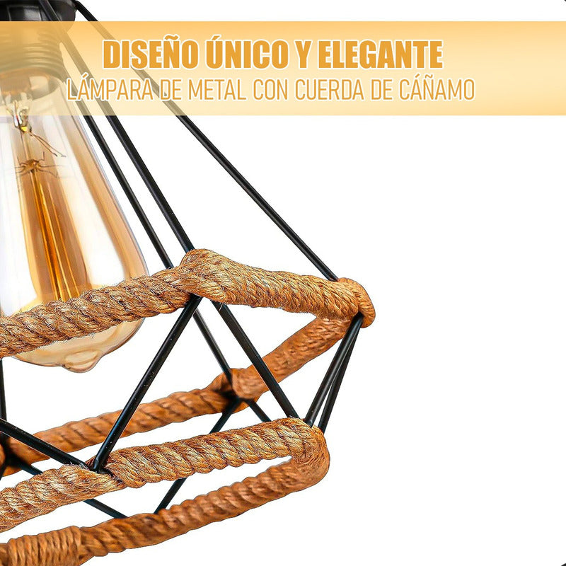 Lampara Colgante Rustica Lampara De Techo Colgante Lamparas Negro