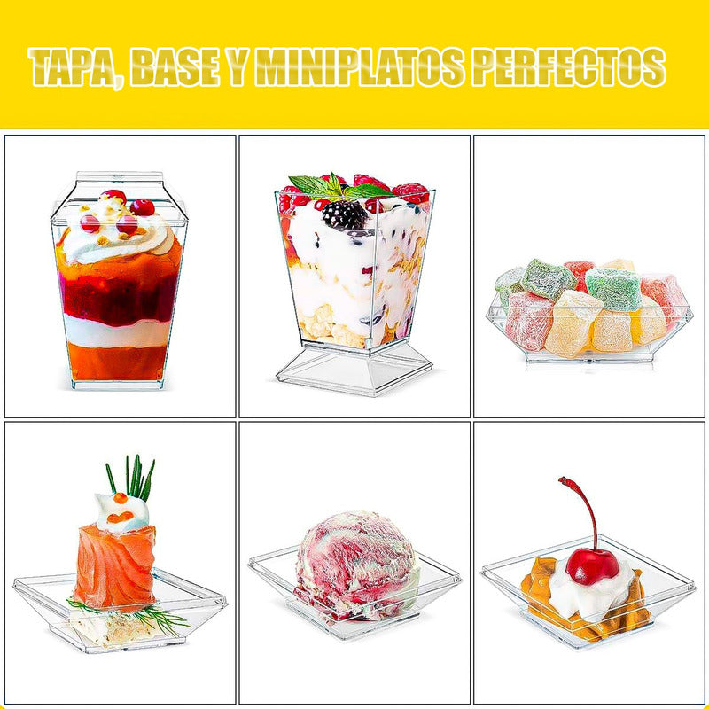 Vasos De Postre Vaso Acrílico Pack 10 Vasos Acrilicos Vasos Acrílico