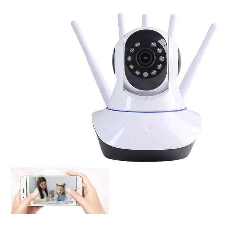 Cámaras De Vigilancia Ip Camara Wifi Casa Monitor Bebe Video Blanco