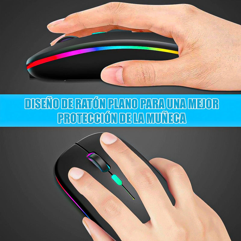 Mouse Inalambrico Mouse Bluetooth Mouse Inalambrico Recargab Blanco