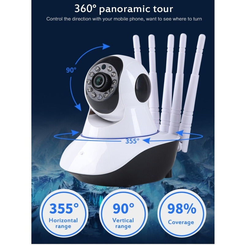 Cámaras De Vigilancia Ip Camara Wifi Casa Monitor Bebe Video Blanco
