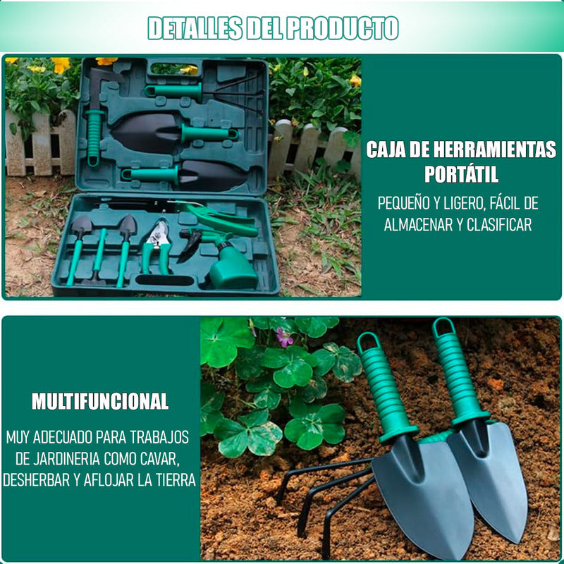 Kit De Jardineria Juego De Herramientas Jardin Kit Siembra Verde
