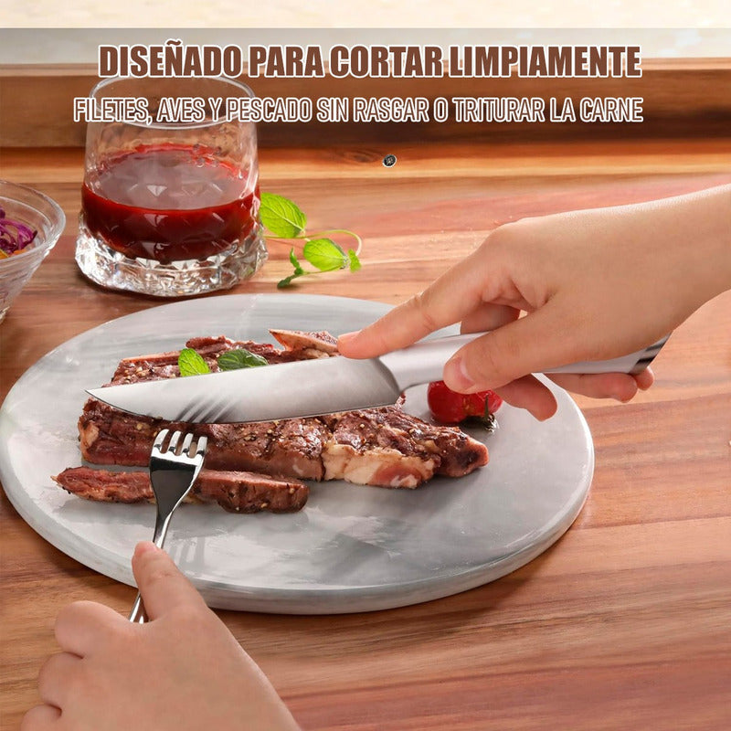 Cuchillo Para Carne Cuchillo De Cocina Cuchillos Carniceros Blanco