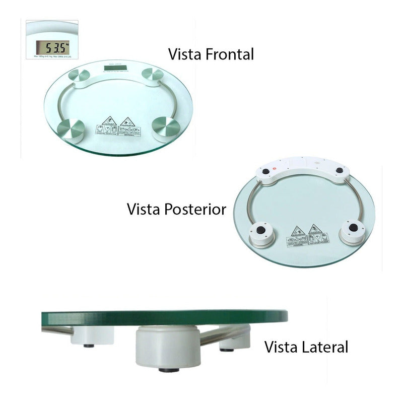 Bascula Digital Pesa Inteligente Balanza De Baño Corporal
