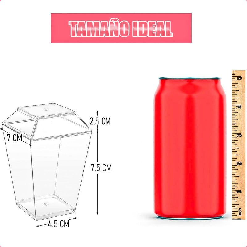 Vasos De Postre Vaso Acrílico Pack 10 Vasos Acrilicos Vasos Acrílico
