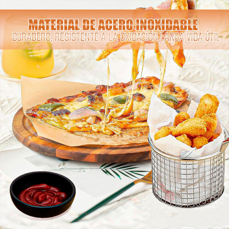 Canasto Papas Fritas Pack4 Cesta De Freir Cesta Para Freidor