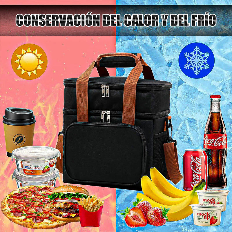 Loncheras Escolares Loncheras Termicas Bolsos Para Almuerzo Negro Liso