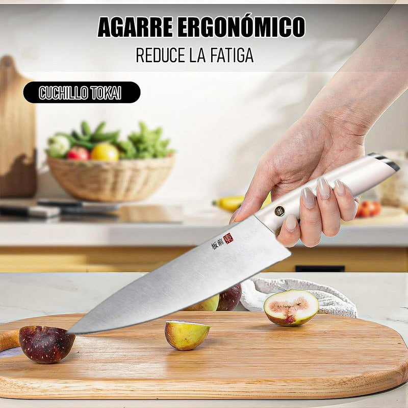 Cuchillo Chef Cuchillo De Cocina Cuchillo Carnicero Tokai Blanco