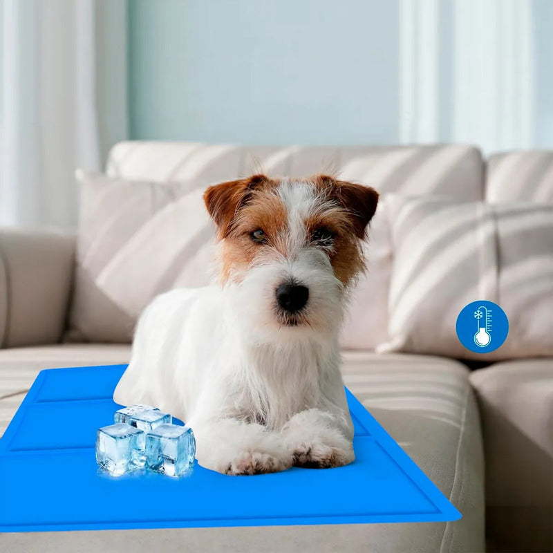 Manta Refrescante Perro Manta Fria Perros Cama Perro 96x81cm Cama Perro Lavable Plastico A Prueba De Agua Colchon Frio Para Perros Grandes Plegable Multifuncion Okshop