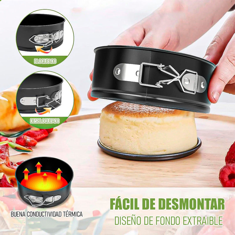 Molde Queque Moldes Reposteria Molde Torta Desmontable Molde Gris