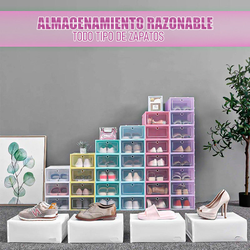 Organizador De Zapatos Caja Organizadora Zapatos Zapatera Amarillo