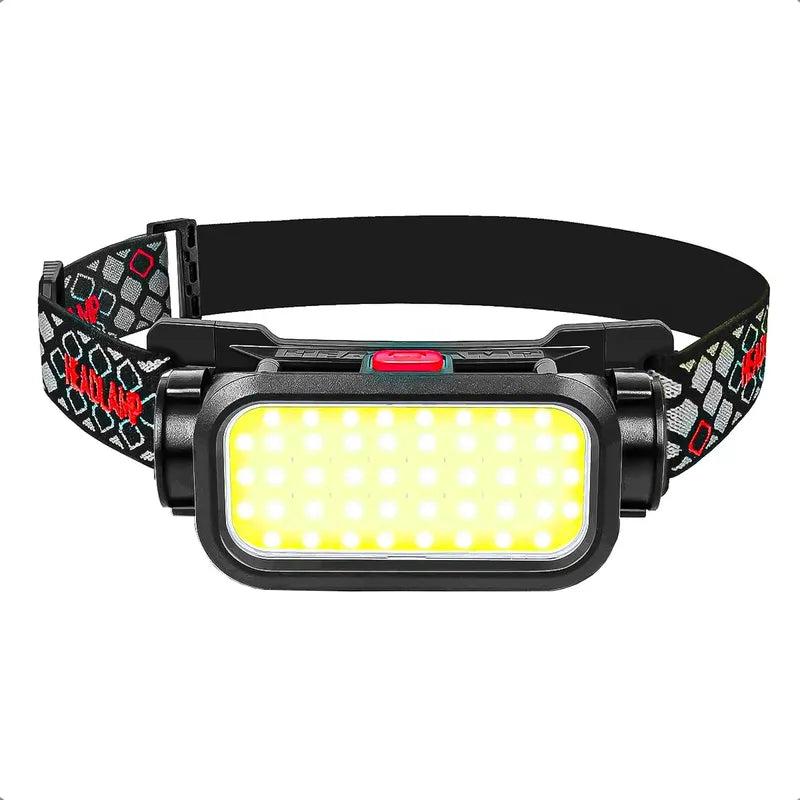 Linterna Recargable Cabeza Linterna Frontal Recargable Linte Blanco/rojo Negro