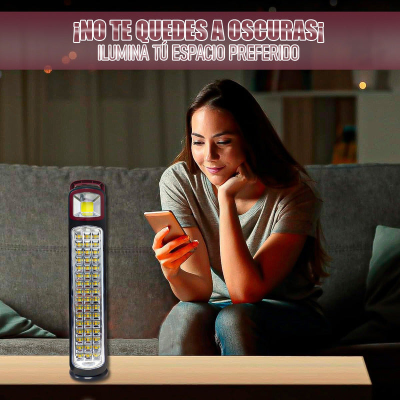 Luces De Emergencia Led Luz De Emergencia Solar Lamparas Led Negro