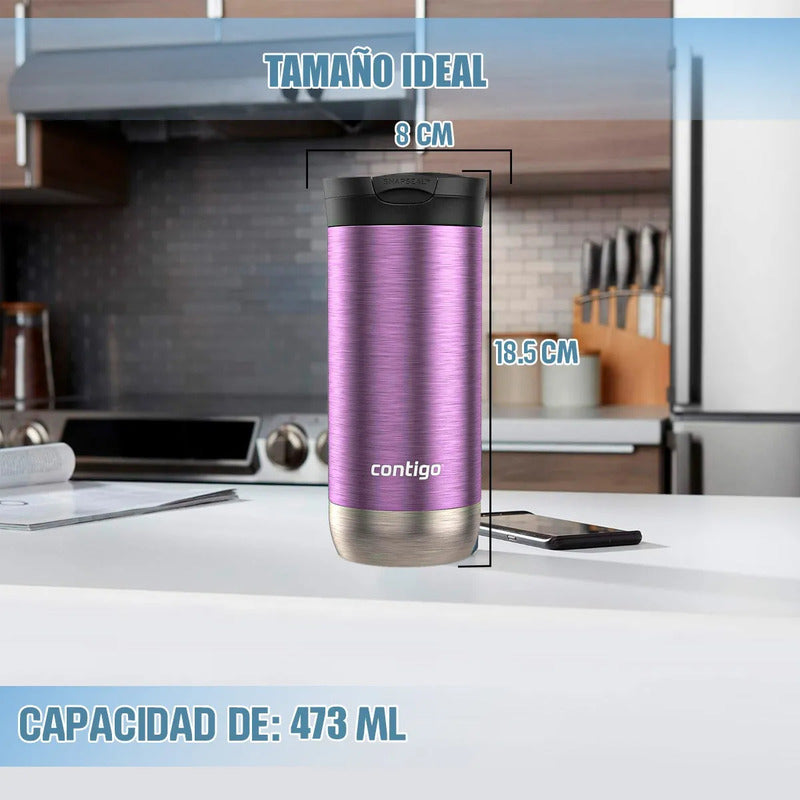 Vasos Contigo Mug Contigo Vaso Termico Contigo Mug 473 Ml Vaso Termico Contigo Acero Inoxidable 473ml Vasos Termicos Cafe Sistema Antigoteo Mug Contigo Antiderrame Plastico Color Azul Okshop