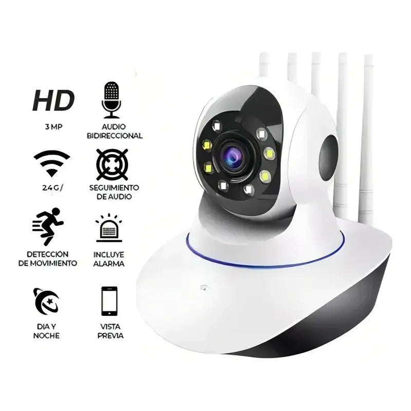 Camara De Seguridad Ip Motorizado P2p Wifi Vision Nocturna