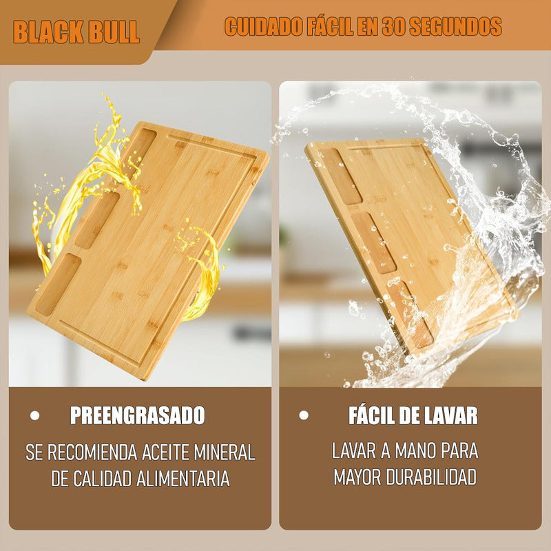 Tabla De Cocina Tabla De Picoteo Madera Bamboo Tabla Cocina Tabla De Madera Bambú