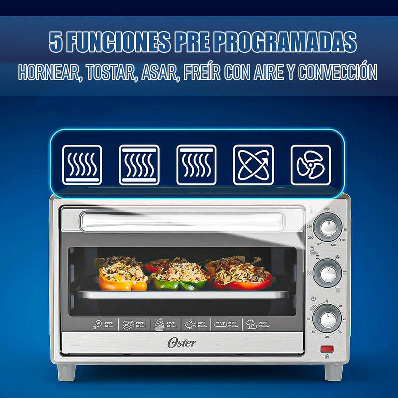 Horno Electrico Oster Freidora De Aire Oster Horno Freidora Gris