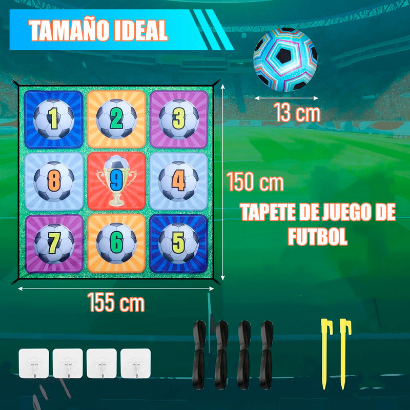 Juego De Tapete De Fútbol Porteria De Futbol Juguetes Futbol Verde