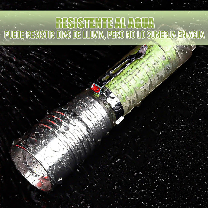 Linterna Recargable Linterna Bolsillo Linterna Led Linternas Blanco Frio Gris