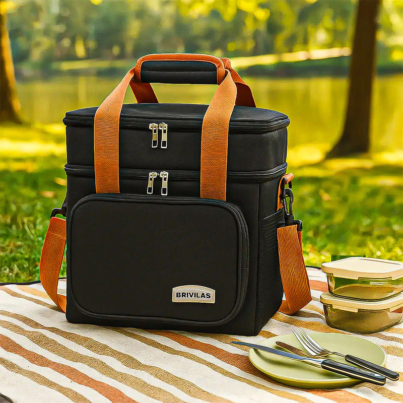 Loncheras Escolares Loncheras Termicas Bolsos Para Almuerzo Negro Liso