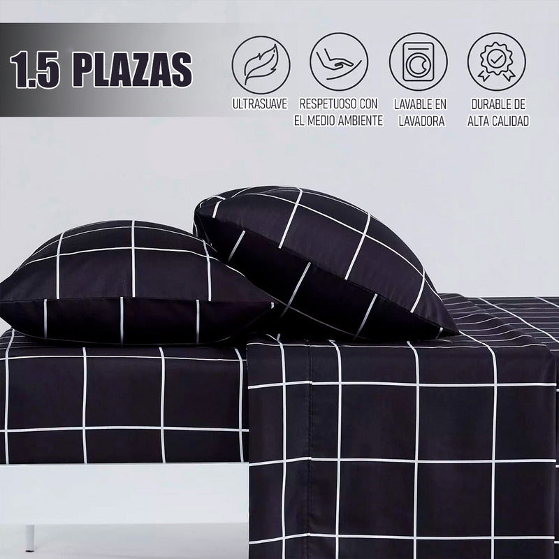 Juego De Sábanas Sabanas 1.5 Plazas Sabanas Fundas Almohadas