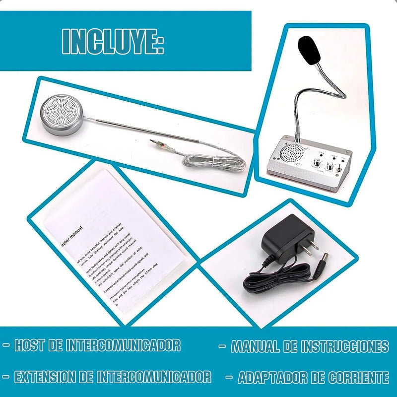 Microfonos Amplificadores Intercomunicador Bancos Citofonos Amplificador De Audio Metal Sistema De Intercomunicación Ventana Bancaria Microfono Podcast Aleacion Aluminio Okshop