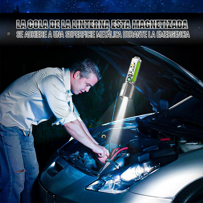 Linterna Recargable Linterna Bolsillo Linterna Led Linternas Blanco Frio Gris